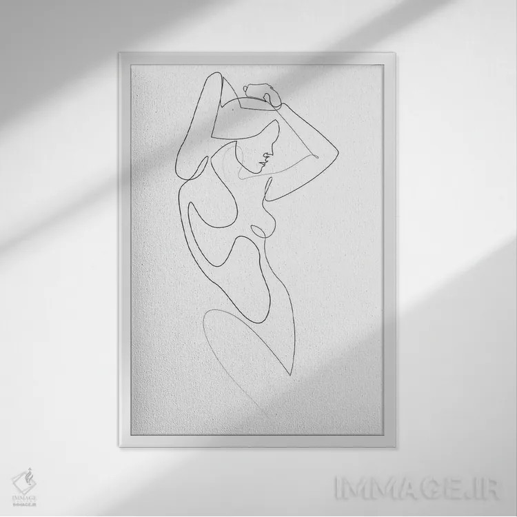 تابلو کریستین (نام خاص) اثر ادیلوم - نمای قابدار سفید