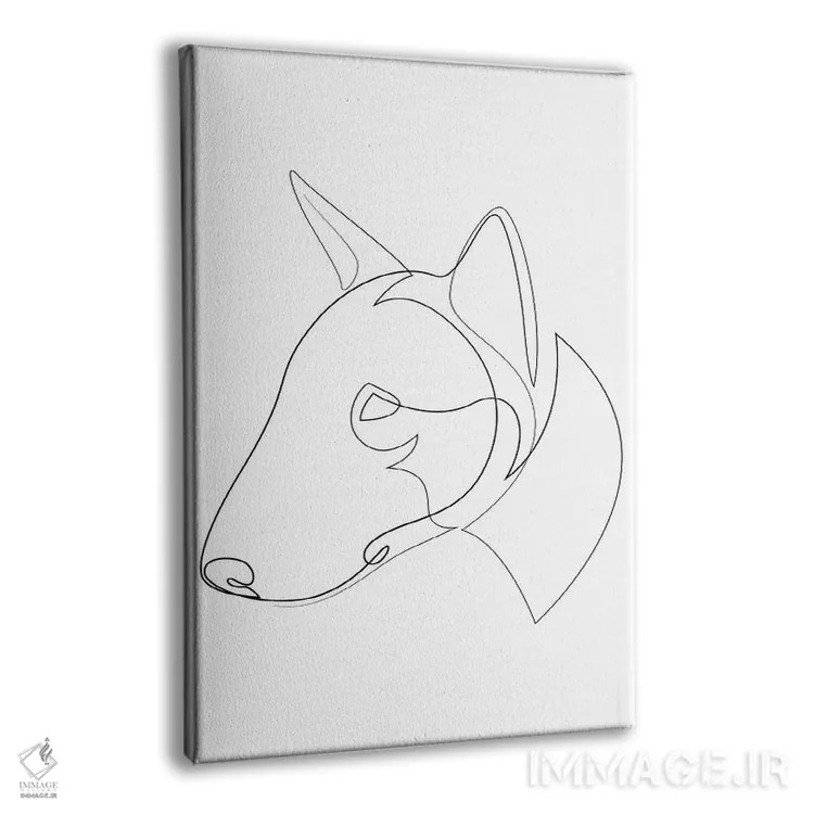 تابلو بول تریر (نژاد سگ) اثر ادیلوم - نمای پرسپکتیو محصول