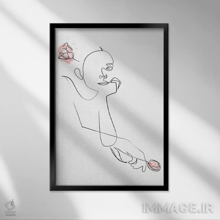 تابلو فلورالیا (جشنواره گلها) اثر ادیلوم - نمای قابدار مشکی