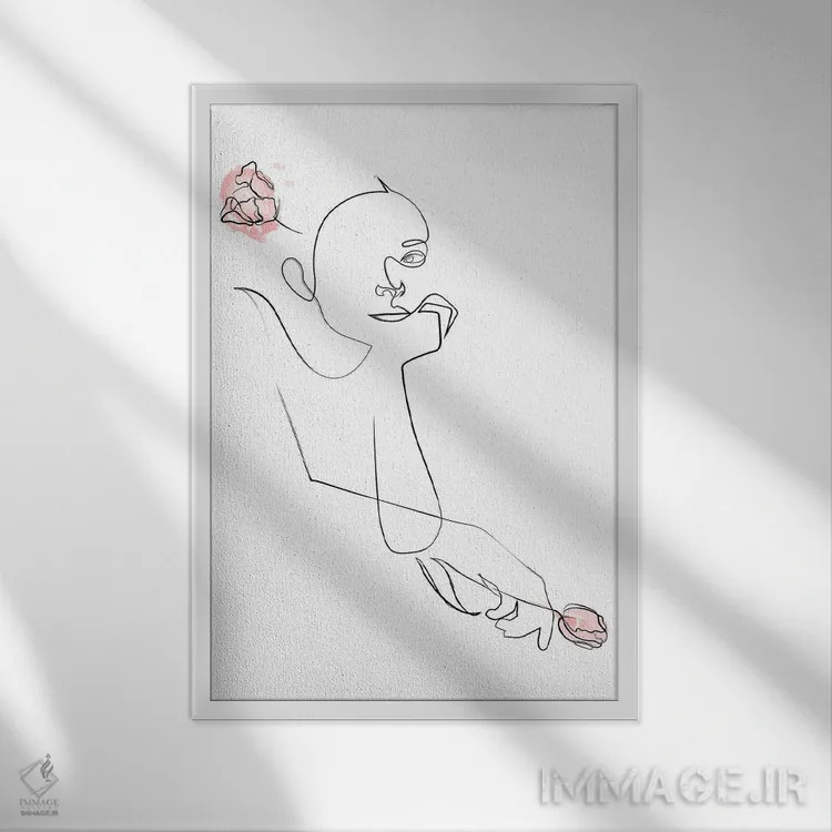 تابلو فلورالیا (جشنواره گلها) اثر ادیلوم - نمای قابدار سفید