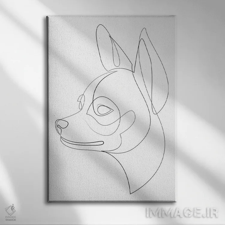 تابلو چیواوا (نژاد سگ) اثر ادیلوم - نمای روبهرو روی دیوار