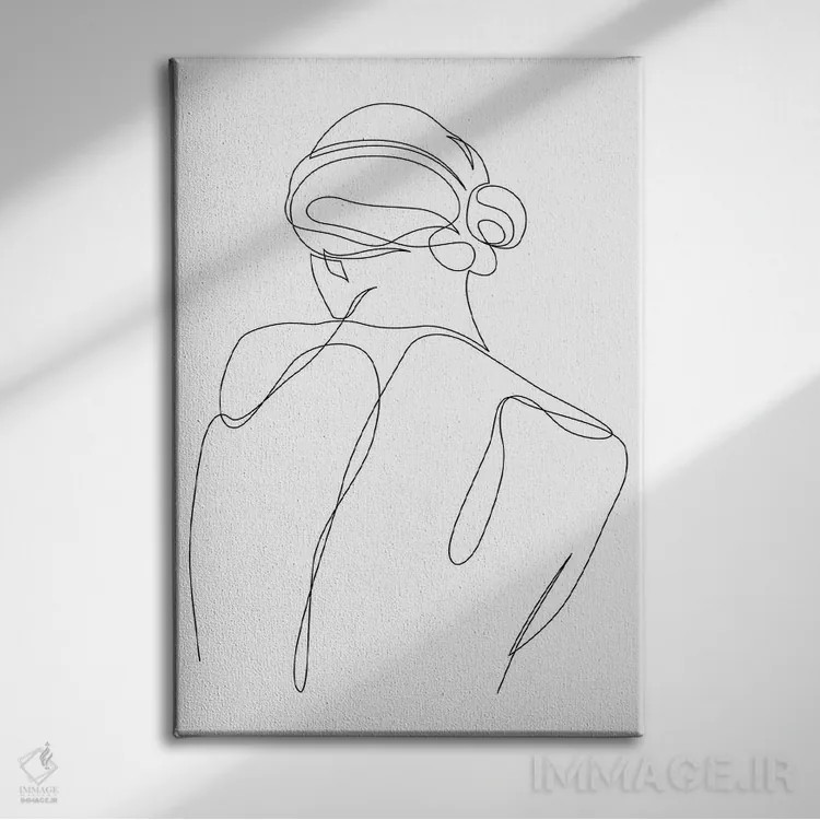 تابلو جداشده اثر ادیلوم - نمای روبهرو روی دیوار
