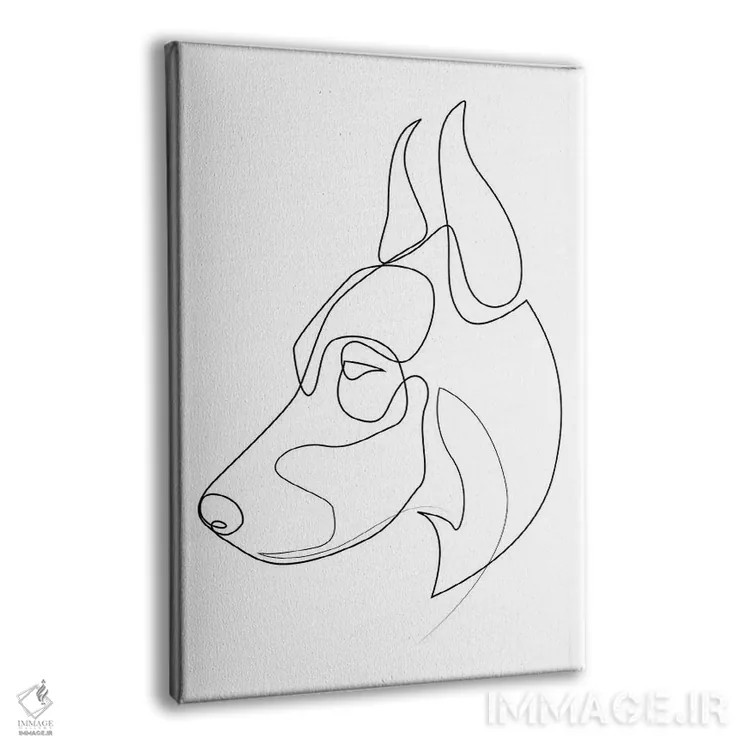 تابلو دوبرمن پینچر (سگ) اثر ادیلوم - نمای پرسپکتیو محصول