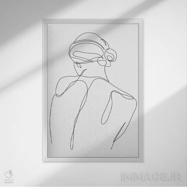 تابلو جداشده اثر ادیلوم - نمای قابدار سفید
