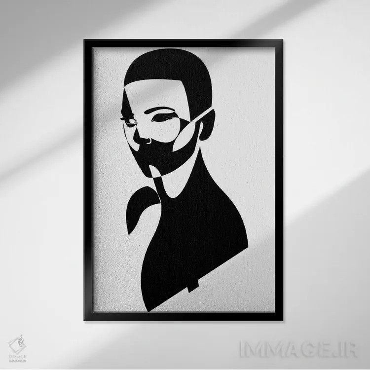 تابلو DT1 اثر ادیلوم - نمای قابدار مشکی