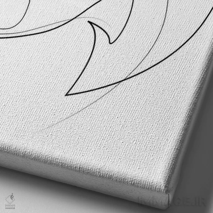 تابلو دوبرمن پینچر (سگ) اثر ادیلوم - نمای نزدیک بافت بوم