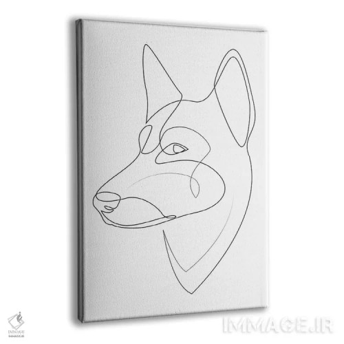 تابلو ژرمن شپرد II (سگ) اثر ادیلوم - نمای پرسپکتیو محصول