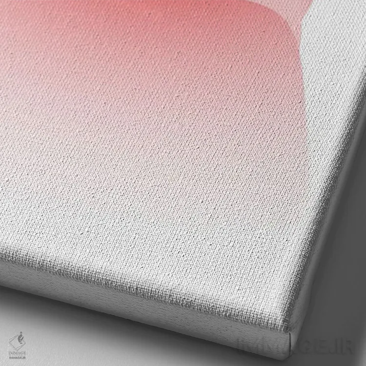 تابلو پردهٔ گلدار اثر ادیلوم - نمای نزدیک بافت بوم