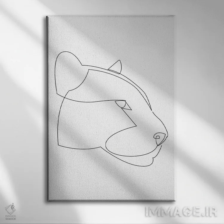 تابلو جاگوار (گربهسان) اثر ادیلوم - نمای روبهرو روی دیوار