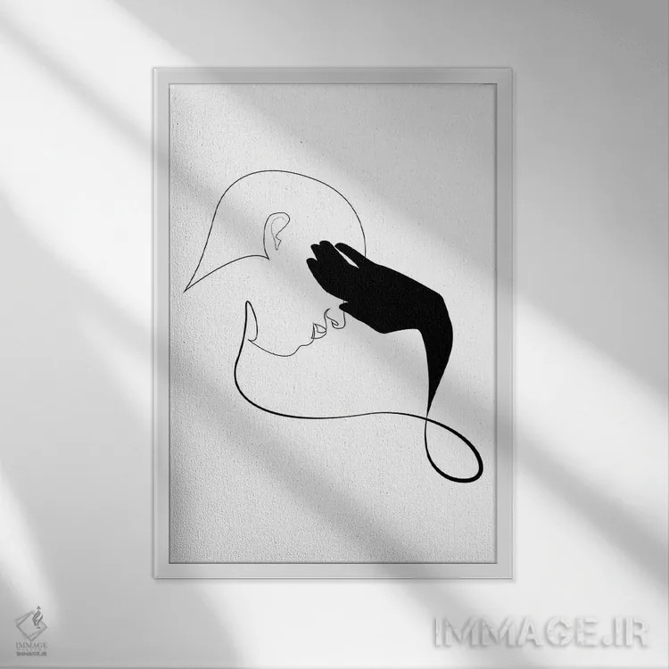 تابلو مخفیگاه اثر ادیلوم - نمای قابدار سفید