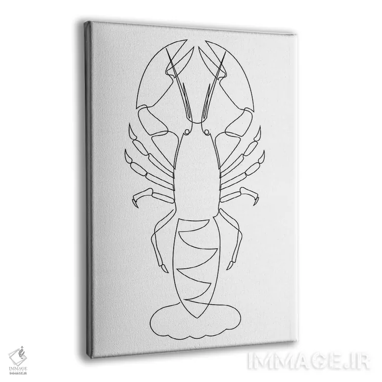 تابلو خرچنگ یکخطی اثر ادیلوم - نمای پرسپکتیو محصول