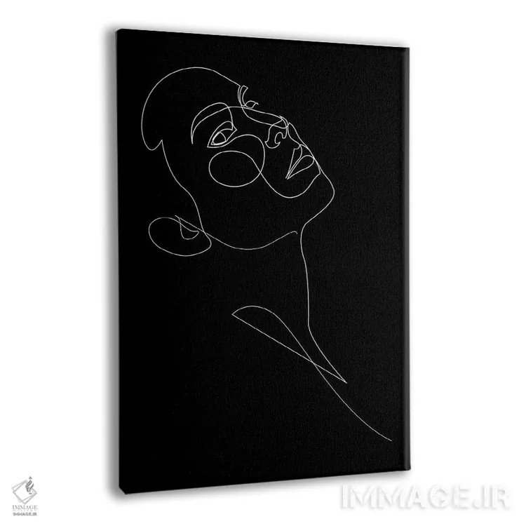 تابلو چهرهٔ خطی اثر ادیلوم - نمای پرسپکتیو محصول