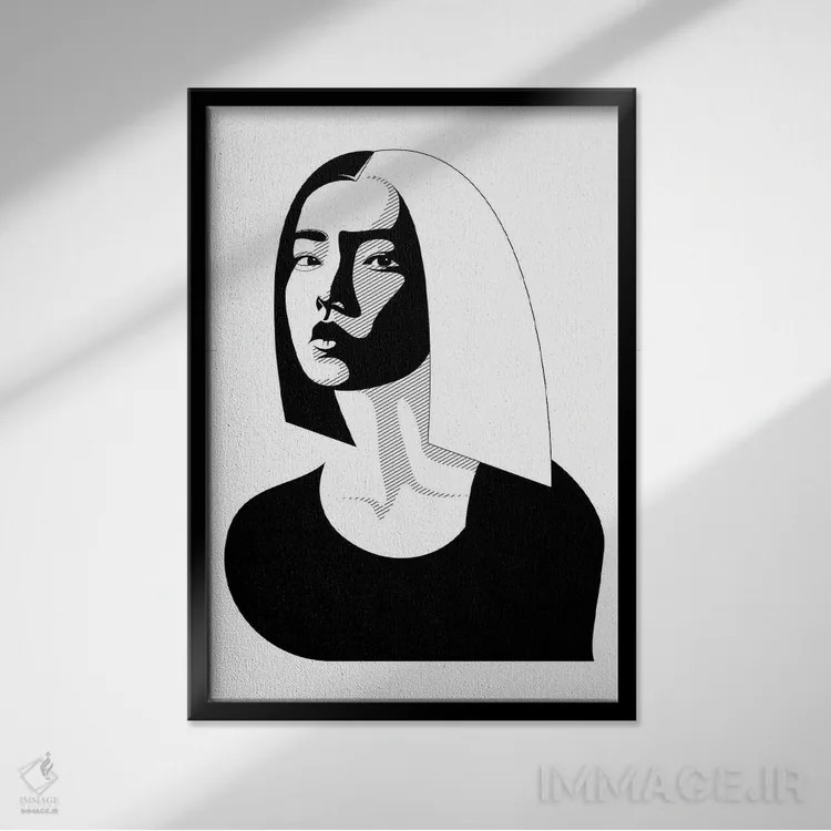 تابلو LMS I اثر ادیلوم - نمای قابدار مشکی