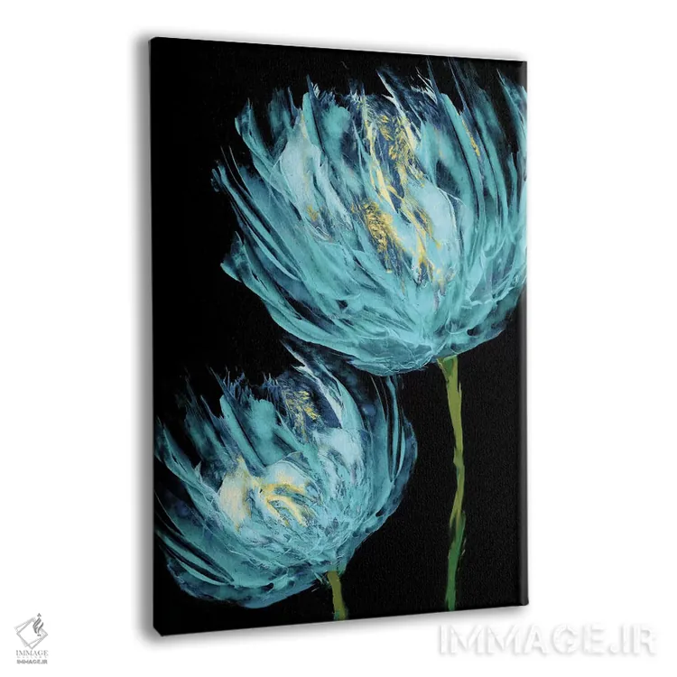 تابلو لالههای آبی II اثر ونسا آستین - نمای پرسپکتیو محصول