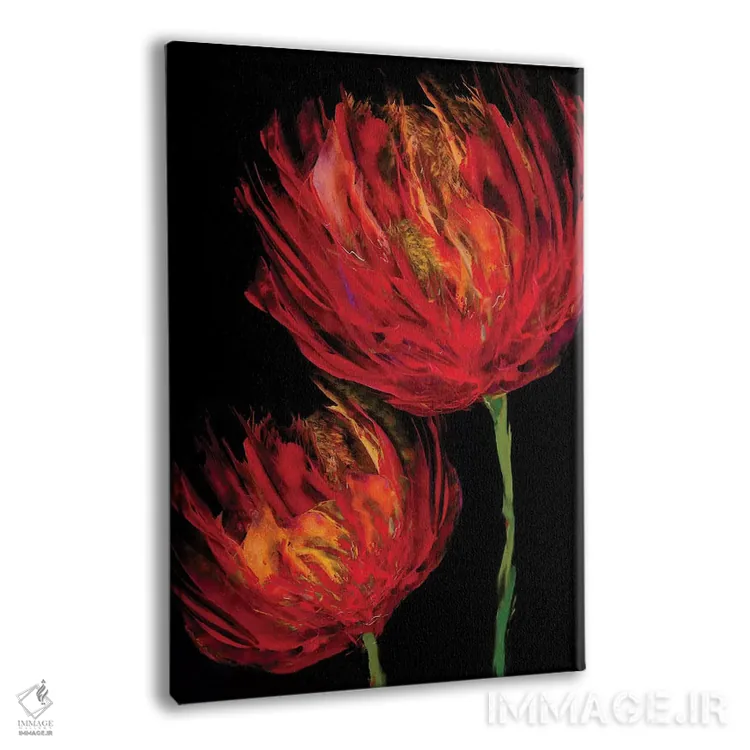 تابلو لالههای قرمز II اثر ونسا آستین - نمای پرسپکتیو محصول