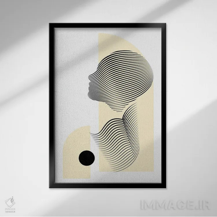 تابلو LSBA 213 اثر ادیلوم - نمای قابدار مشکی