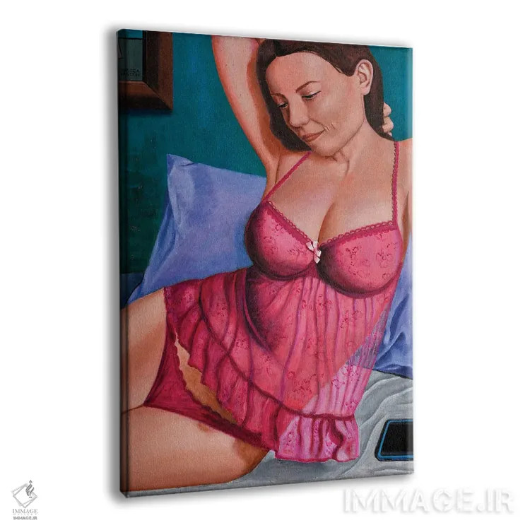 تابلو دختر با alter ego خودش اثر آندریا واندونی - نمای پرسپکتیو محصول