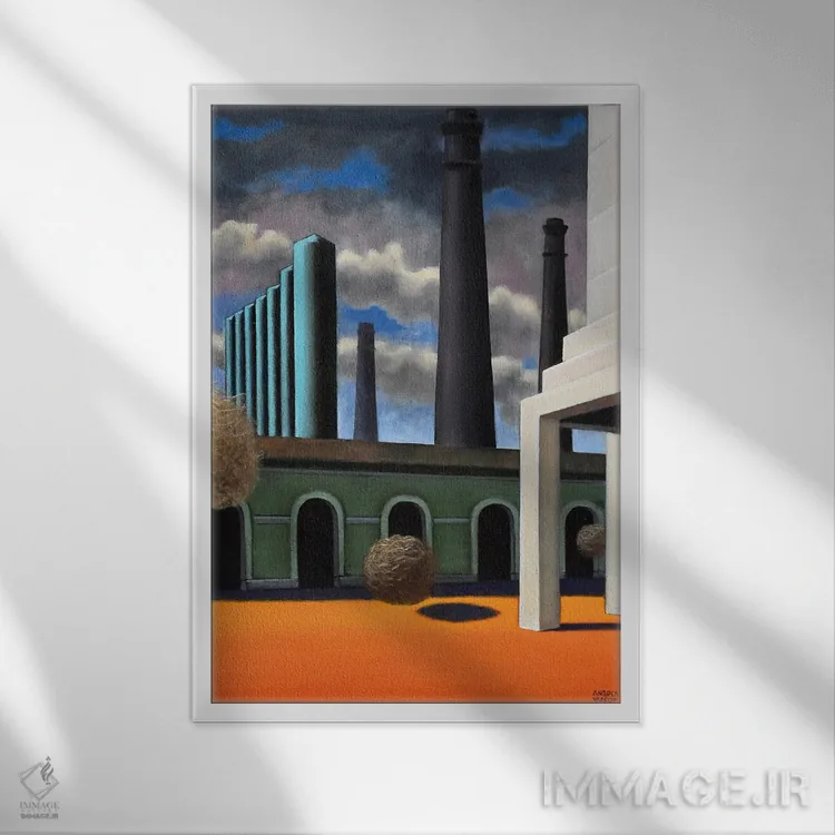 تابلو آینده III اثر آندریا واندونی - نمای قابدار سفید