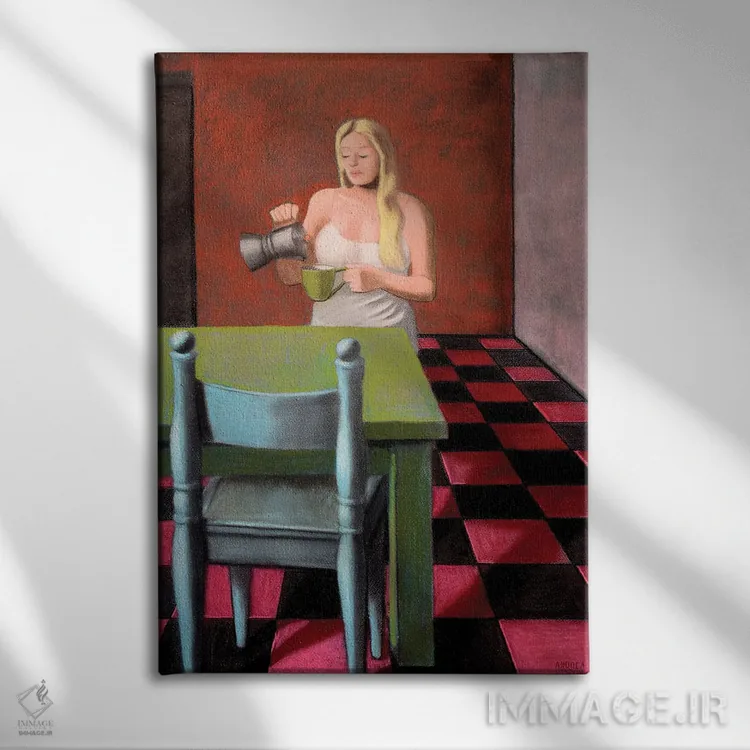 تابلو صبح اثر آندریا واندونی - نمای روبهرو روی دیوار