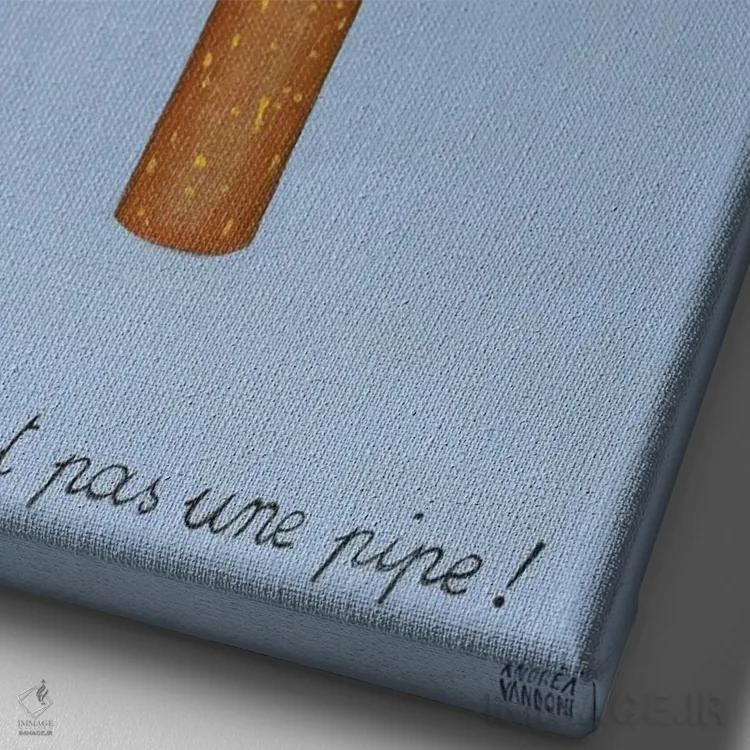 تابلو عینیت III اثر آندریا واندونی - نمای نزدیک بافت بوم