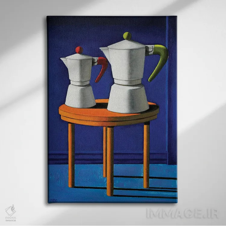 تابلو صبح خاموش II اثر آندریا واندونی - نمای روبهرو روی دیوار