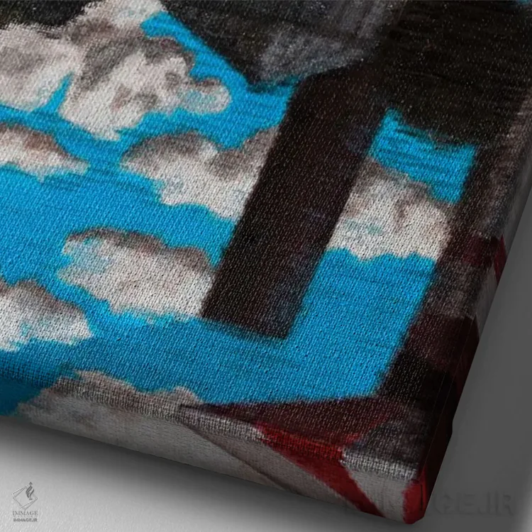 تابلو بازتابها اثر آندریا واندونی - نمای نزدیک بافت بوم