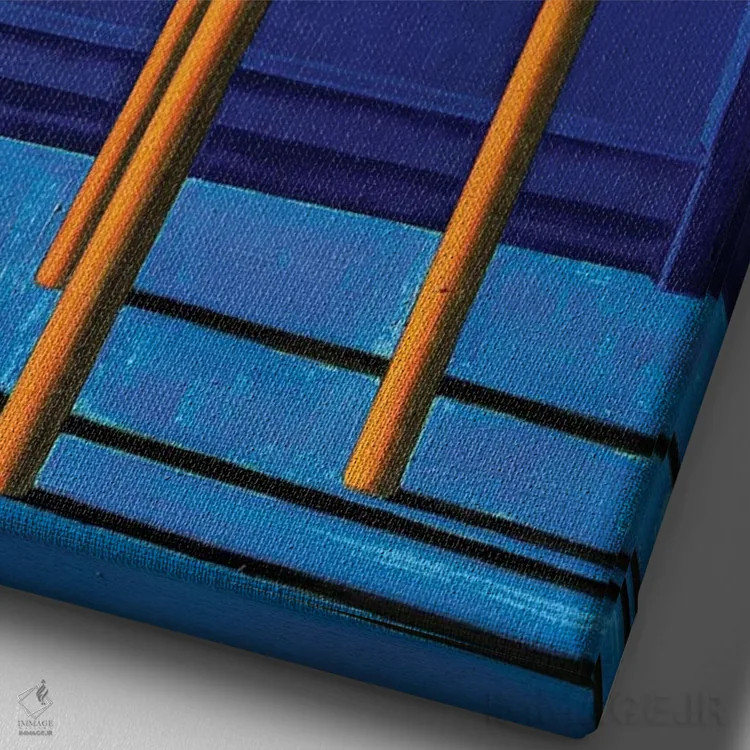 تابلو صبح خاموش II اثر آندریا واندونی - نمای نزدیک بافت بوم