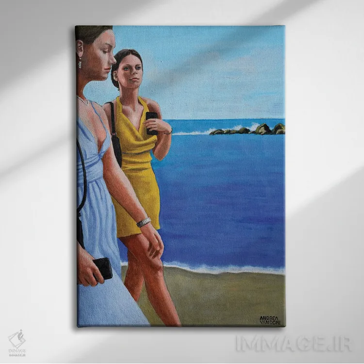 تابلو قدمزدن با alter ego اثر آندریا واندونی - نمای روبهرو روی دیوار