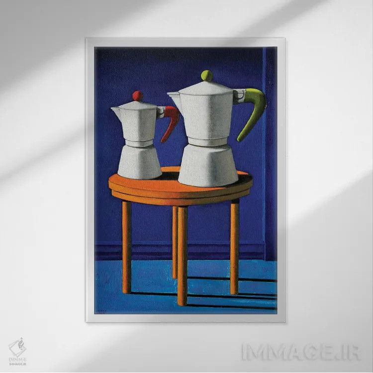 تابلو صبح خاموش II اثر آندریا واندونی - نمای قابدار سفید