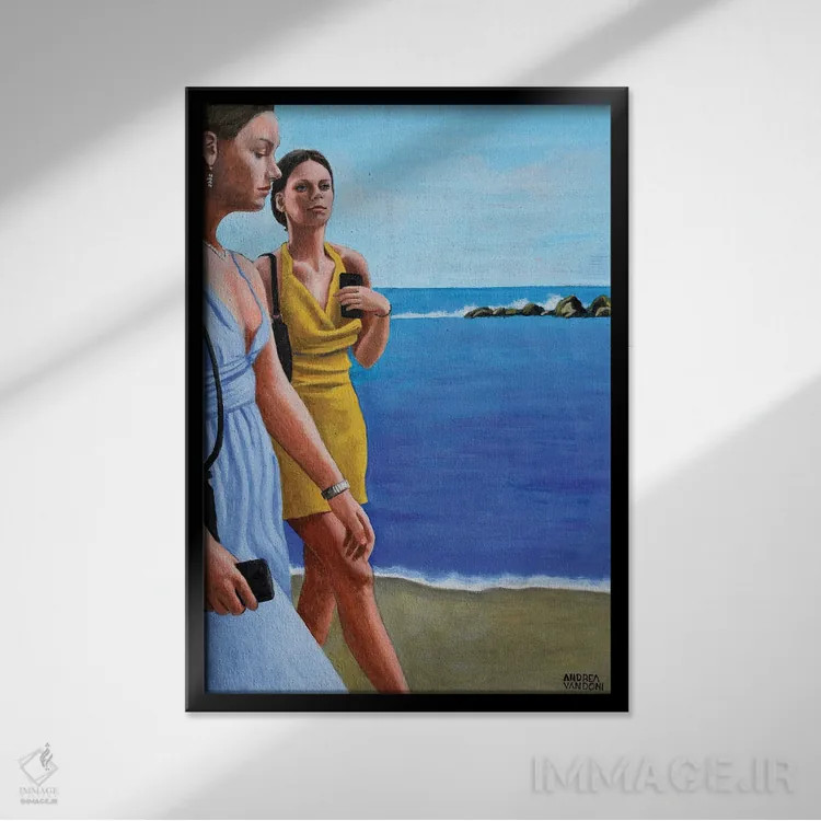 تابلو قدمزدن با alter ego اثر آندریا واندونی - نمای قابدار مشکی