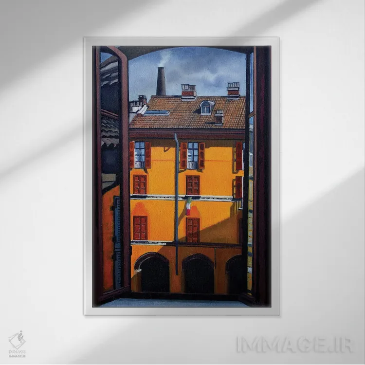 تابلو پنجرهها اثر آندریا واندونی - نمای قابدار سفید