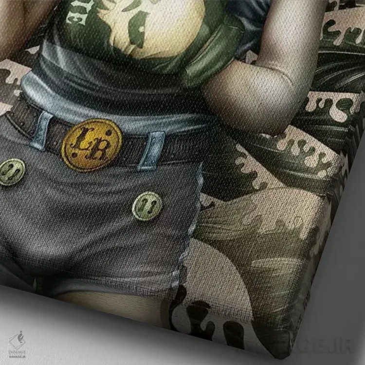 تابلو مارسل آپرکیوت (نام خاص) اثر آنتنور ون خان - نمای نزدیک بافت بوم