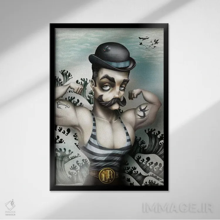 تابلو لو ردوتابل (نام خاص فرانسوی) اثر آنتنور ون خان - نمای قابدار مشکی