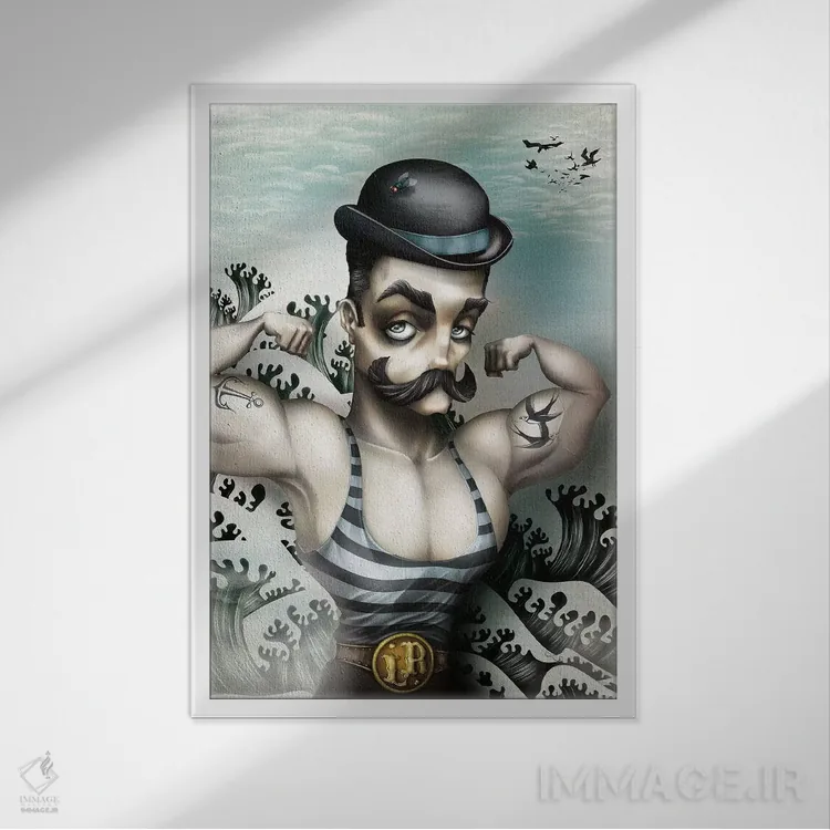 تابلو لو ردوتابل (نام خاص فرانسوی) اثر آنتنور ون خان - نمای قابدار سفید