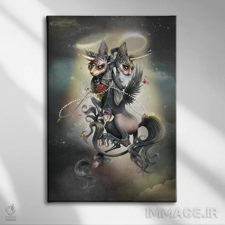 تابلو کاتارسیس (تخلیه روانی) اثر آنتنور ون خان - نمای روبهرو روی دیوار