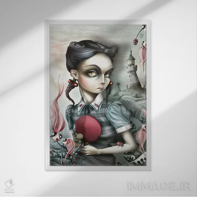 تابلو میلدرِد تاکوتاک (نام خاص) اثر آنتنور ون خان - نمای قابدار سفید