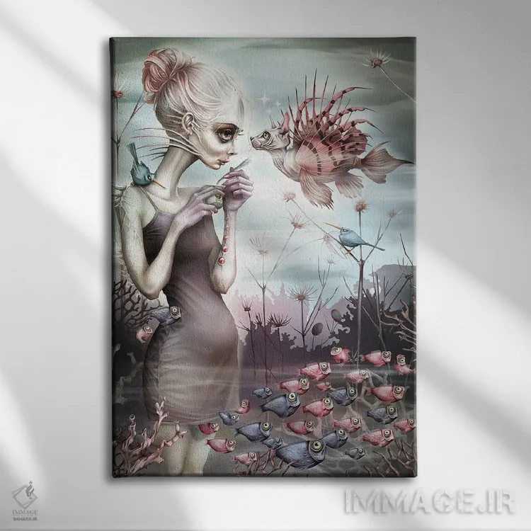 تابلو شیرینیهای کوچک و دوستداشتنی اثر آنتنور ون خان - نمای روبهرو روی دیوار