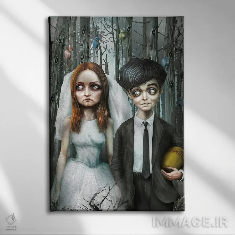 تابلو پایان اثر آنتنور ون خان - نمای روبهرو روی دیوار