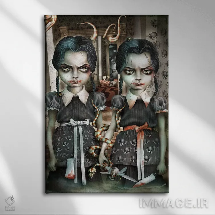 تابلو تیغ یا زهر اثر آنتنور ون خان - نمای روبهرو روی دیوار