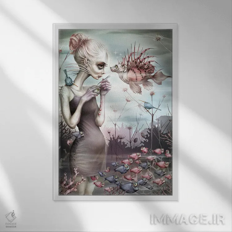 تابلو شیرینیهای کوچک و دوستداشتنی اثر آنتنور ون خان - نمای قابدار سفید