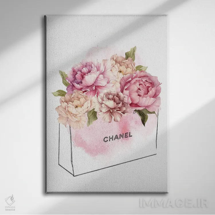 تابلو کیسهٔ گلها اثر امیلی وینتیج کو (برند/استودیو) - نمای روبهرو روی دیوار