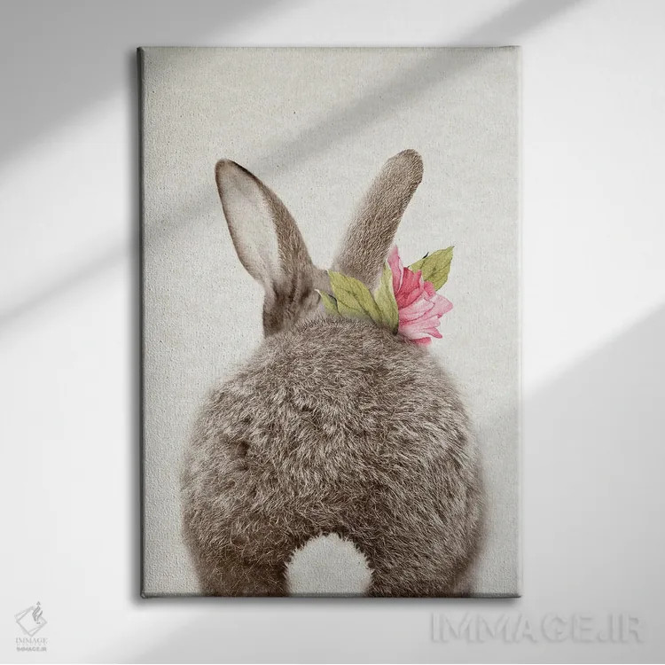 تابلو دم خرگوش اثر امیلی وینتیج کو (برند/استودیو) - نمای روبهرو روی دیوار