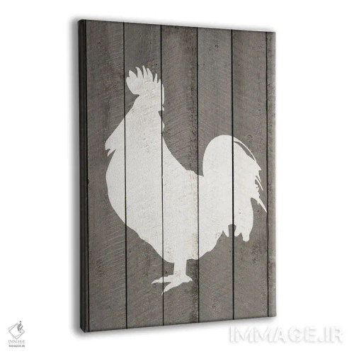 تابلو خروس روستایی اثر امیلی وینتیج کو (برند/استودیو) - نمای پرسپکتیو محصول