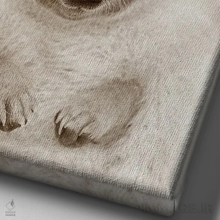 تابلو جوجهتیغی گلدار اثر امیلی وینتیج کو (برند/استودیو) - نمای نزدیک بافت بوم