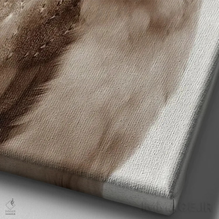 تابلو جغد گلدار اثر امیلی وینتیج کو (برند/استودیو) - نمای نزدیک بافت بوم