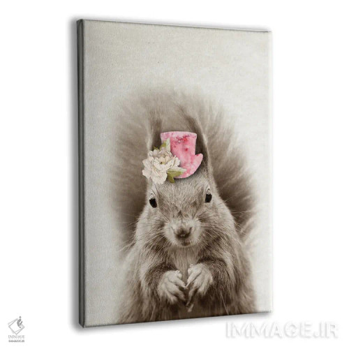 تابلو سنجاب گلدار اثر امیلی وینتیج کو (برند/استودیو) - نمای پرسپکتیو محصول