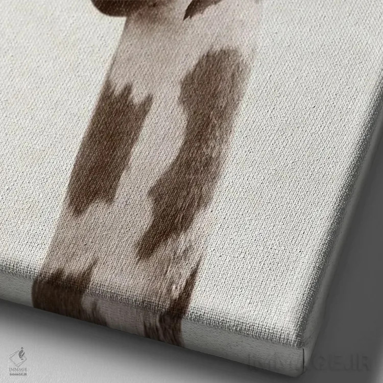 تابلو زرافه اثر امیلی وینتیج کو (برند/استودیو) - نمای نزدیک بافت بوم