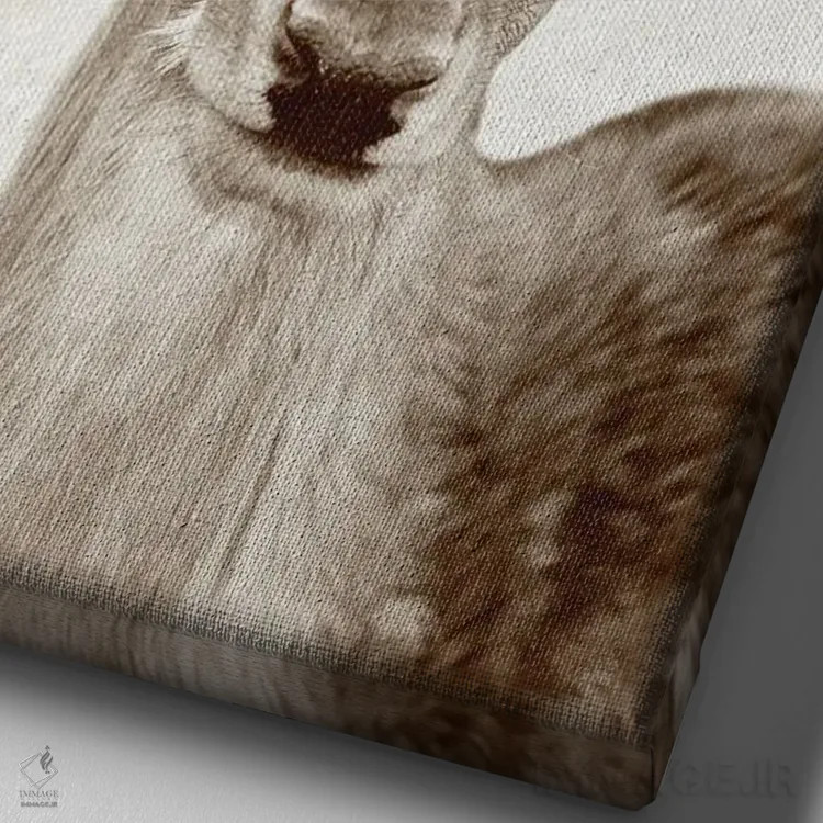 تابلو گوزن گلدار اثر امیلی وینتیج کو (برند/استودیو) - نمای نزدیک بافت بوم