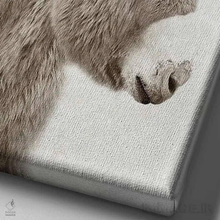 تابلو الاغ گلدار اثر امیلی وینتیج کو (برند/استودیو) - نمای نزدیک بافت بوم