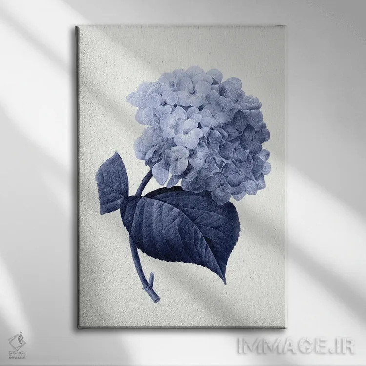 تابلو گیاهشناسی آبی قدیمی I اثر امیلی وینتیج کو (برند/استودیو) - نمای روبهرو روی دیوار